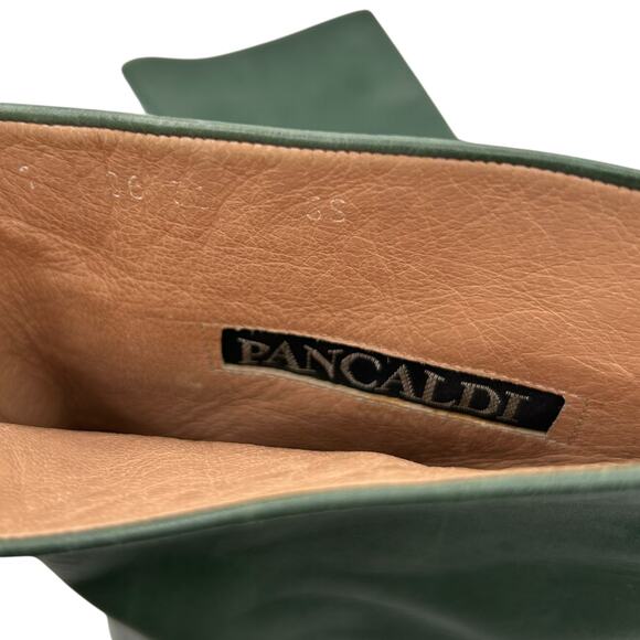 Pancaldi Women's Green Leather Mid Calf Boots Size EU 36 US 5.5-6 - Picture 14 of 14